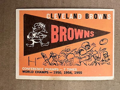 #ad 1959 Cleveland Browns Team Card #38 Topps Football Card FAIR GOOD Condition $2.24