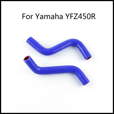 #ad Blue Cooling Pipe For Yamaha YFZ450R 2014 2018 15 16 Silicone Radiator Hose Kit $40.00