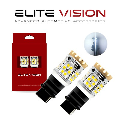 #ad Elite Vision 3156 LED Turn Signal Anti Hyper Flash Fits Ford White Light Bulb $69.99
