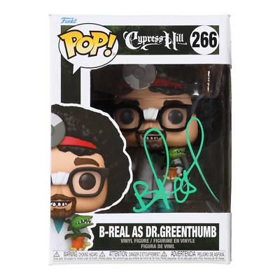 #ad B Real Signed quot;Cypress Hillquot; #266 B Real as Dr. Greenthumb Funko Pop Vinyl Figu $331.00