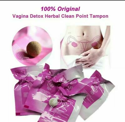 #ad 12 Natural Herbal Womb Yoni Vaginal Cleansing Healing Detox Pearls Tampons  $15.19