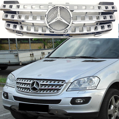 #ad For Mercedes M Class W164 Front Radiator Chrome Grille 2005 2008 ML320 ML63 AMG GBP 119.00