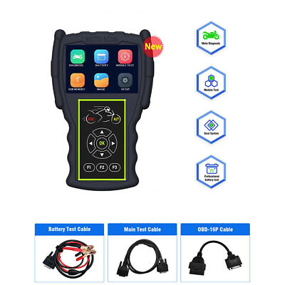 #ad JDiag M100 Pro Motorcycle Detector Scanner Code Reader Diagnosis Battery Tester $134.10
