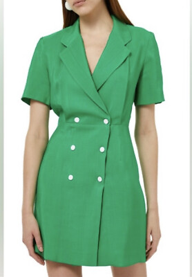 #ad Sandro Maissane Green Fluo dress FR 40 $395.00