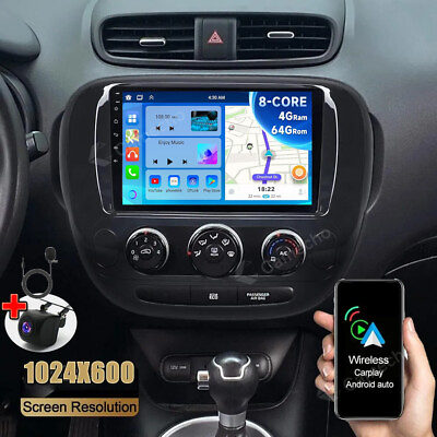 #ad 464GB Android 13 Apple Carplay Car Stereo Radio GPS Navi For Kia Soul 2013 2019 $149.99