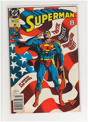 #ad Superman #53 DC Comics DCU 1991 $5.00