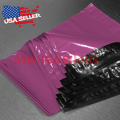 #ad ANY SIZE Magenta Purple Poly Mailers Shipping Envelopes Plastic Bag Self Sealing $105.99