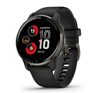 #ad Garmin G010 N2496 01 Venu 2 Plus GPS Smartwatch Black Certified Refurbished $199.99