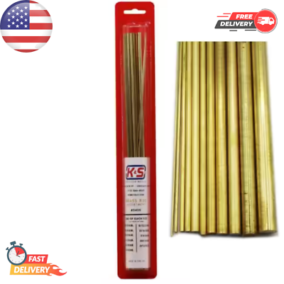 #ad Brass Rod Assortment 12 in Length Various Widths Set includes 11 pieces USA $10.99