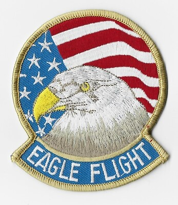 #ad US Air Force McDonnell Douglas F 15 Eagle Tactical fighter quot;Eagle Flightquot; Patch $12.99