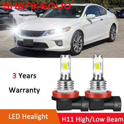 #ad For Honda Accord 2013 2018 H11 H9 LED Headlight Bulb Kit 6000K White LOW BEAM $19.04