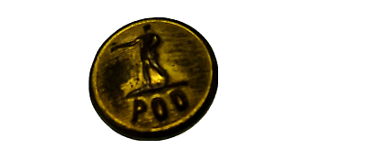 #ad Vintage POD Post Office Department Dept Uniform Brass Button Superior Quality $5.95