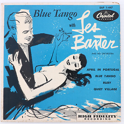 #ad Les Baxter And His Orchestra – Blue Tango 1952 Jazz 45 rpm 7quot; RP EAP 1 447 $9.40