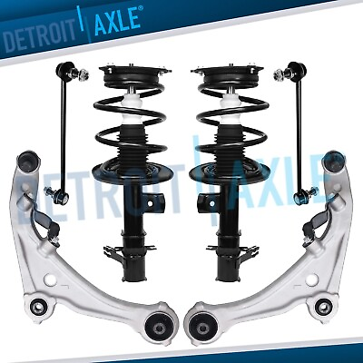 #ad 6pc Front Lower Control Arms Strut Spring Sway Bars Kit for 2007 2013 Altima $288.01