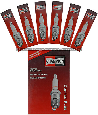 #ad Brand New Genuine OEM 6 Pack Champion Copper Plus Engine Spark Plugs RF11LC $7.99