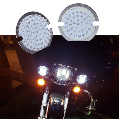 #ad For Harley Davidson Softail Touring Front Rear LED Turn Signal Amber White Light $19.55