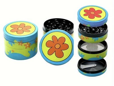 #ad Scooby Doo Flower Inspired Green Herb Spice Tabacco Grinder Mystery Machine $14.50