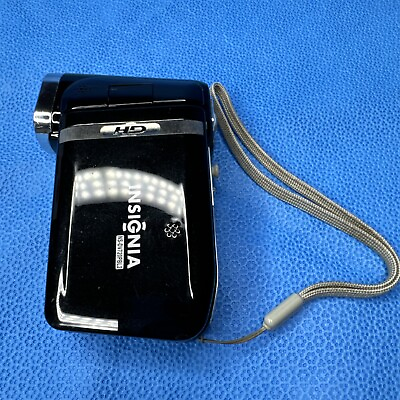 #ad Insignia NS DV720P HD Digital Camcorder Black Pocket Recorder Tested Works $21.40
