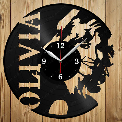 #ad Vinyl Clock Olivia Newton John Original Vinyl Clock Art Home Decor Handmade 4758 $24.99