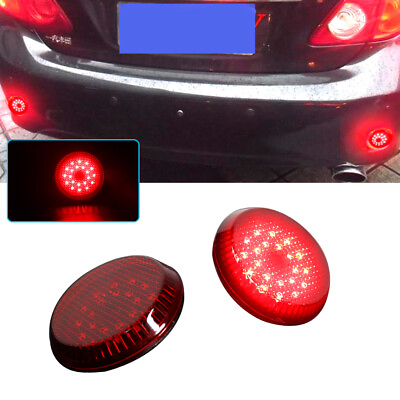#ad Red Lens LED Tail Rear Bumper Reflector Lights Lamp For Toyota Corolla 2007 2010 $15.89
