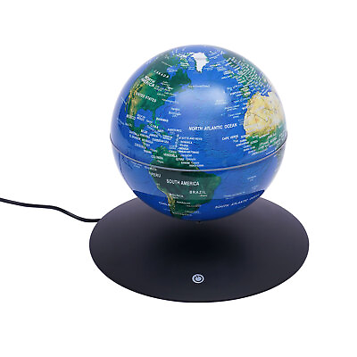 #ad 6quot; Magnetic Levitating Floating Globe World Map LED Light Night Lamp Home Decor $72.00