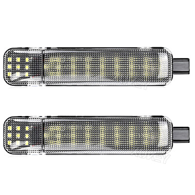 2* LED Interior White Door Courtesy Light For Chevrolet Chevy GMC Tahoe Cadillac $14.29