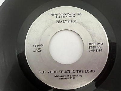 #ad Unknown Gospel Soul Boogie Funk 45 Psalms 100 quot;Put Your Trust in Godquot; Hear $440.00