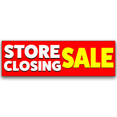 #ad Store Closing Sale Vinyl Banner with Optional Sizes Made in the USA $39.99