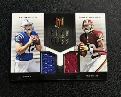 #ad Andrew Luck amp; Robert Griffin 2012 Momentum Head of the Class Dual Jersey 149 #1 $29.99