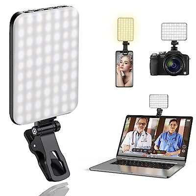 #ad 60 LED Portable Selfie Light Video Conference Lighting with Clip amp; Camera Tri... $29.75