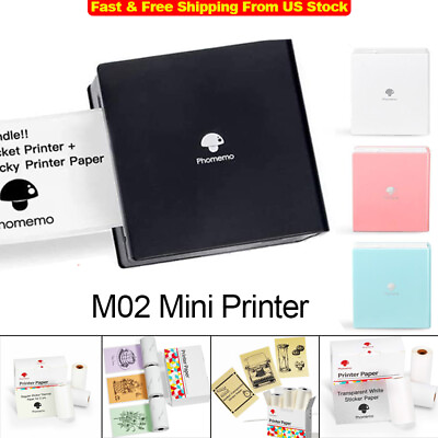 #ad Phomemo Mini Pocket Wireless 50mm Thermal Printer Bluetooth Sticker Maker Lot $36.99