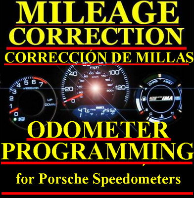 #ad Porsche Speedometer Instrument Gauge Cluster Mileage Odometer PROGRAMMING $89.00
