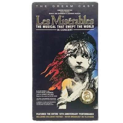 #ad Les Miserables In Concert VHS $4.99