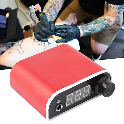 #ad LED Tattoo Power Supply Box Digital LED Tattoo Machine Adjustable Red New $31.99