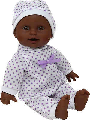 #ad 11 Inch Soft Body African American Newborn Baby Doll in Gift Box Doll Pacifier $21.99