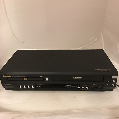 #ad Symphonic WF803 VHS Player VCR Recorder amp; DVD CD Player Combo Tested amp; Working $48.88