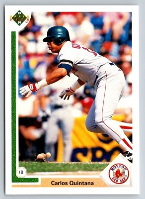 #ad Carlos Quintana 1991 Upper Deck #232 Boston Red Sox Baseball Card $0.99