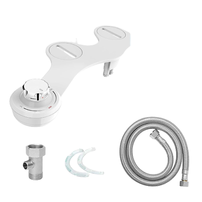 #ad Non Electric Mechanical Bidet Flash Water Toilet Seat Attachment Spray Bathroom $27.90