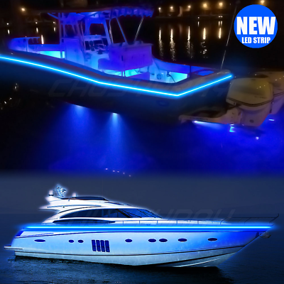 #ad Wireless Blue LED Strip Kit For Boat Marine Deck Interior Lighting 5M $22.49