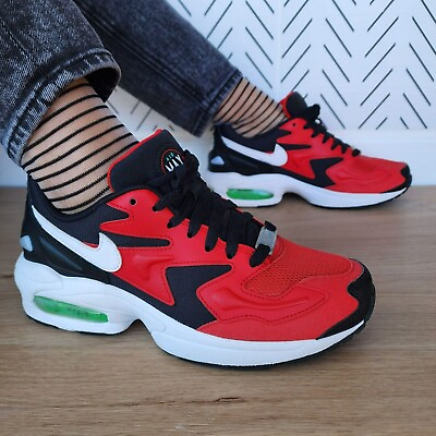 #ad 🤩New Men#x27;s 6 Womens shoes 7.5 Nike Air Max 2 Light Shoes Red Green A01741 003 $124.00