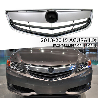 #ad Fit 2013 2015 ACURA ILX hybrid Chrome Front Bumper Upper Grill Grille $93.99