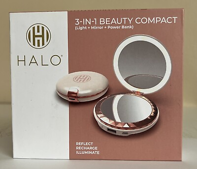 #ad Halo Compact Mirror light Mirror Power Bank 5000mah HAL PBK 0049 $19.99