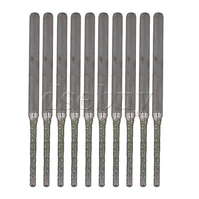 #ad 0.15CM Light Extended Diamond Coated Drilling Bits Tools Set of 10 Silver $8.03