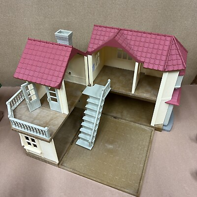#ad Calico Critters Red Roof Town House Only with Stairs and Railings $39.90