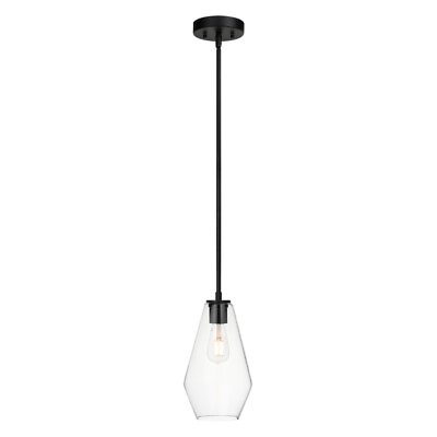 #ad Black Pendant Light Single Dining Room Light Island Pendant Lighting Glass $65.99