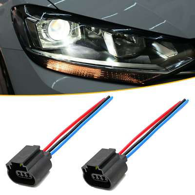 #ad H13 9008 Female Socket Headlight Socket LED Plug Wire Harness Adapter Connector $16.71