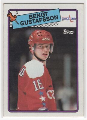 #ad 1988 89 Topps Bengt Gustafsson Washington Capitals #151 $1.25