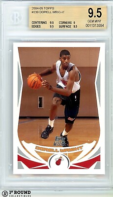 #ad POP 1: Dorell Wright RC BGS 9.5: 2004 05 Topps Rookie Card $26.24