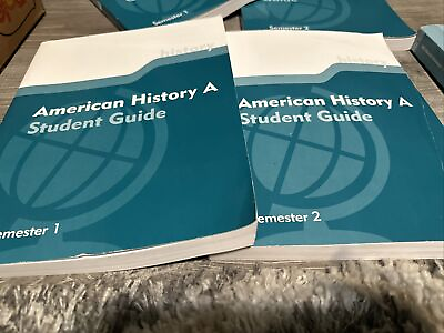 #ad American History A: Student Guide Learning Coach Guide Semester 1 amp; 2 K12 $15.00