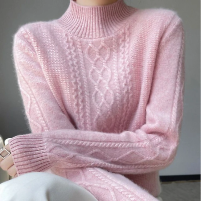 #ad 2024 Autumn Winter Women Cashmere Turtleneck Sweater $32.32